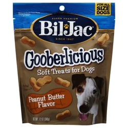 Bil-Jac Gooberlicious Soft Peanut Butter Flavor Treats for Dogs 12 oz