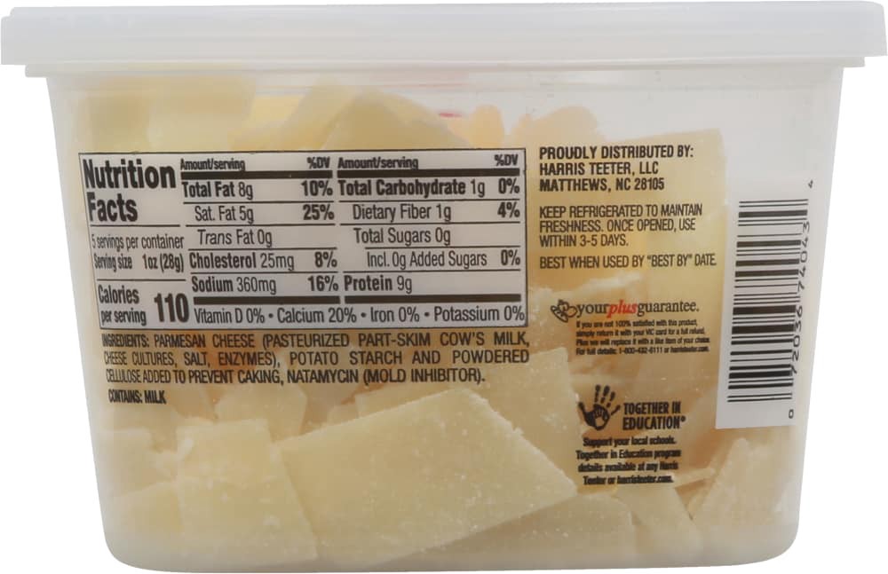 slide 3 of 3, Harris Teeter Shaved Parmesan Cheese, 5 oz