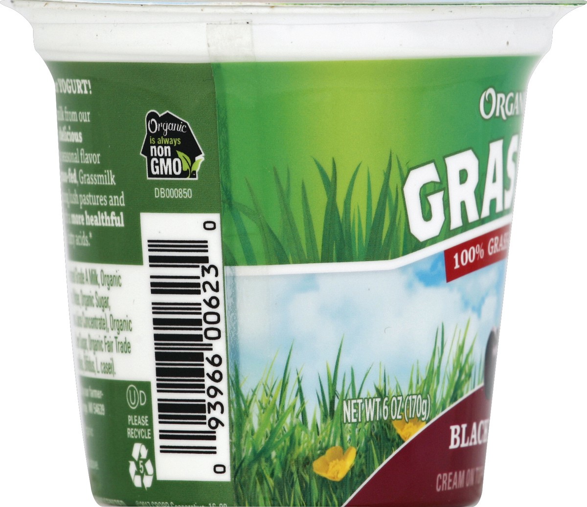 slide 2 of 6, Organic Valley Grassmilk Black Cherry Whole Milk Yogurt, 6 oz