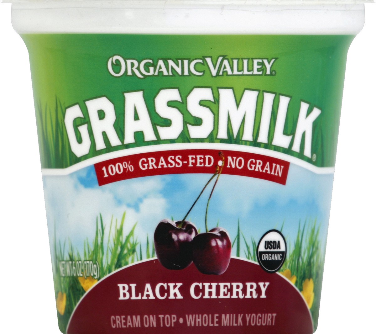 slide 4 of 6, Organic Valley Grassmilk Black Cherry Whole Milk Yogurt, 6 oz