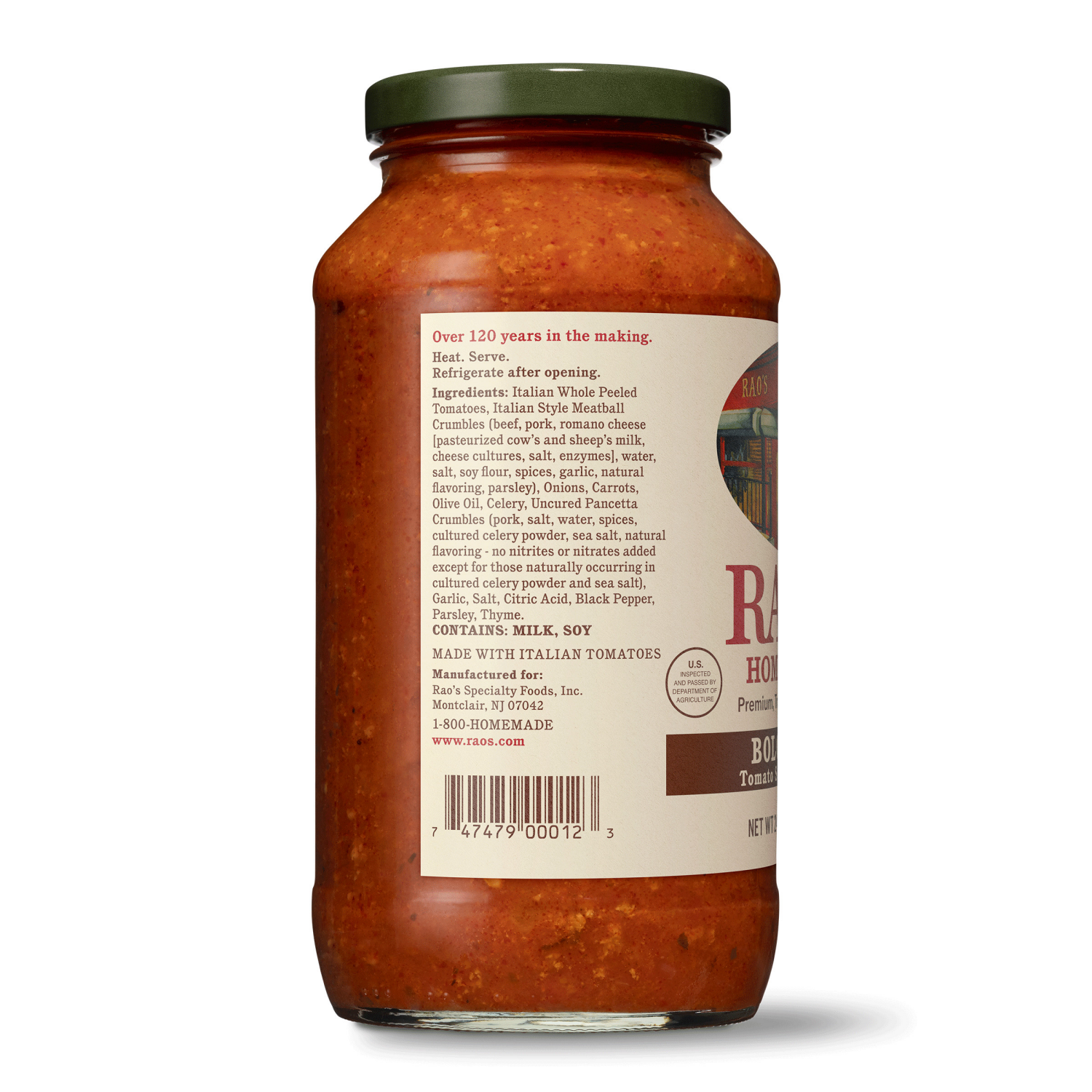 slide 4 of 8, Rao's Homemade Homestyle Bolognese Tomato Sauce with Meat 24 oz, 24 oz