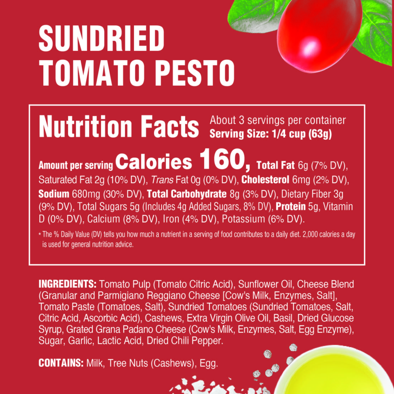 slide 6 of 7, Rao's Homemade Homemade Sundried Tomato Pesto 6.7 oz, 6.7 oz