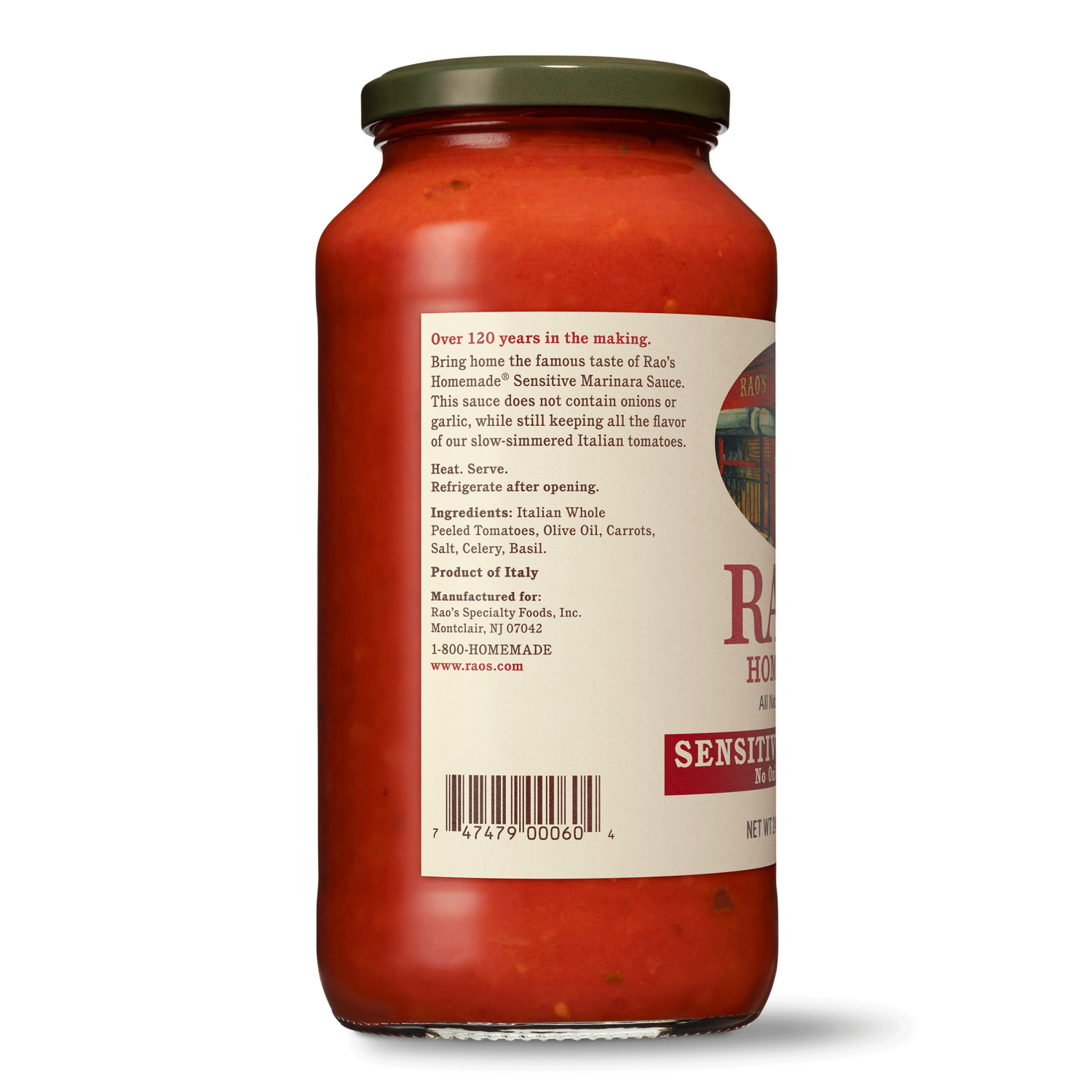 slide 4 of 8, Rao's Homemade Rao's Sensitive Fo Marinara Pasta Sauce - 24 oz, 24 oz