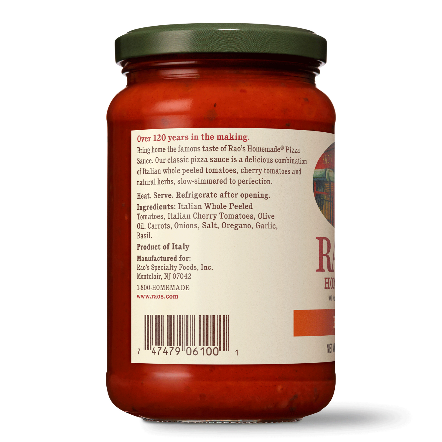 slide 4 of 8, Rao's Homemade Pizza Sauce 12.3 oz, 12.3 oz