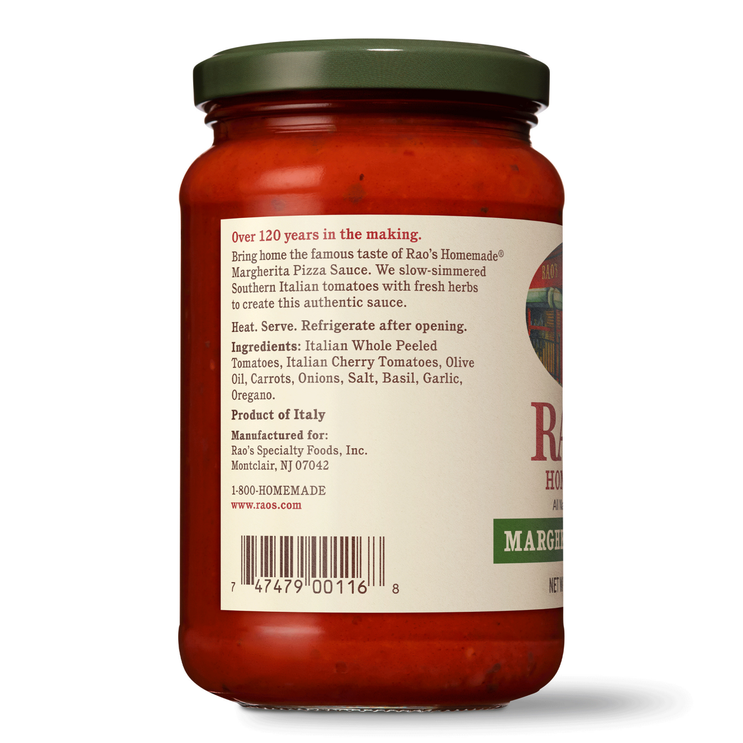 slide 4 of 8, Rao's Homemade Margherita Pizza Sauce 12.3 oz, 12.3 oz