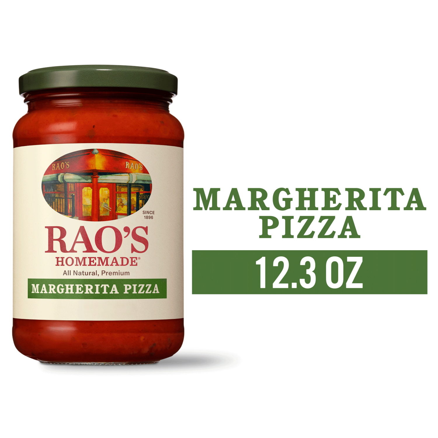 slide 1 of 8, Rao's Homemade Margherita Pizza Sauce 12.3 oz, 12.3 oz
