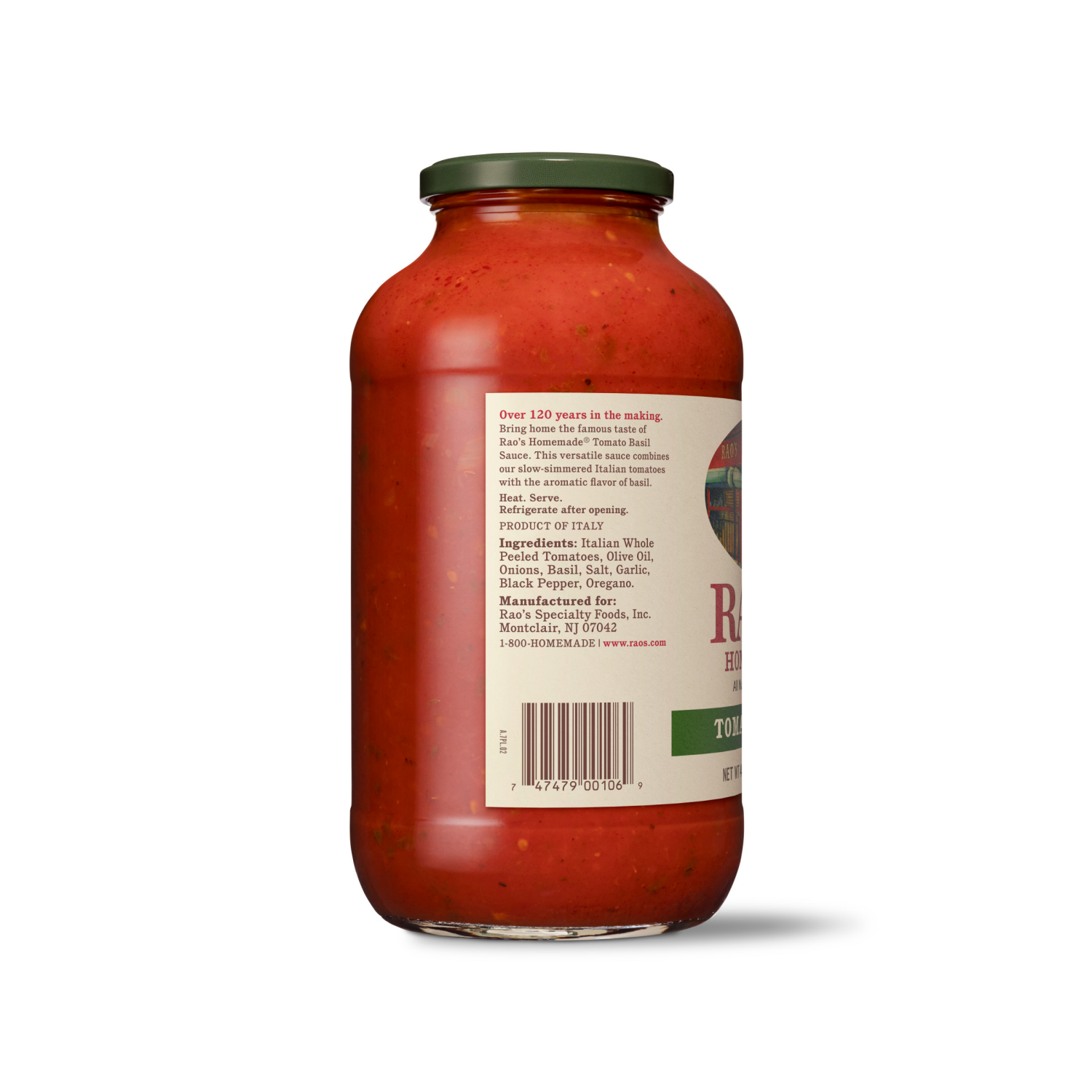 slide 3 of 5, Rao's Homemade® Tomato Basil Sauce, 40 oz