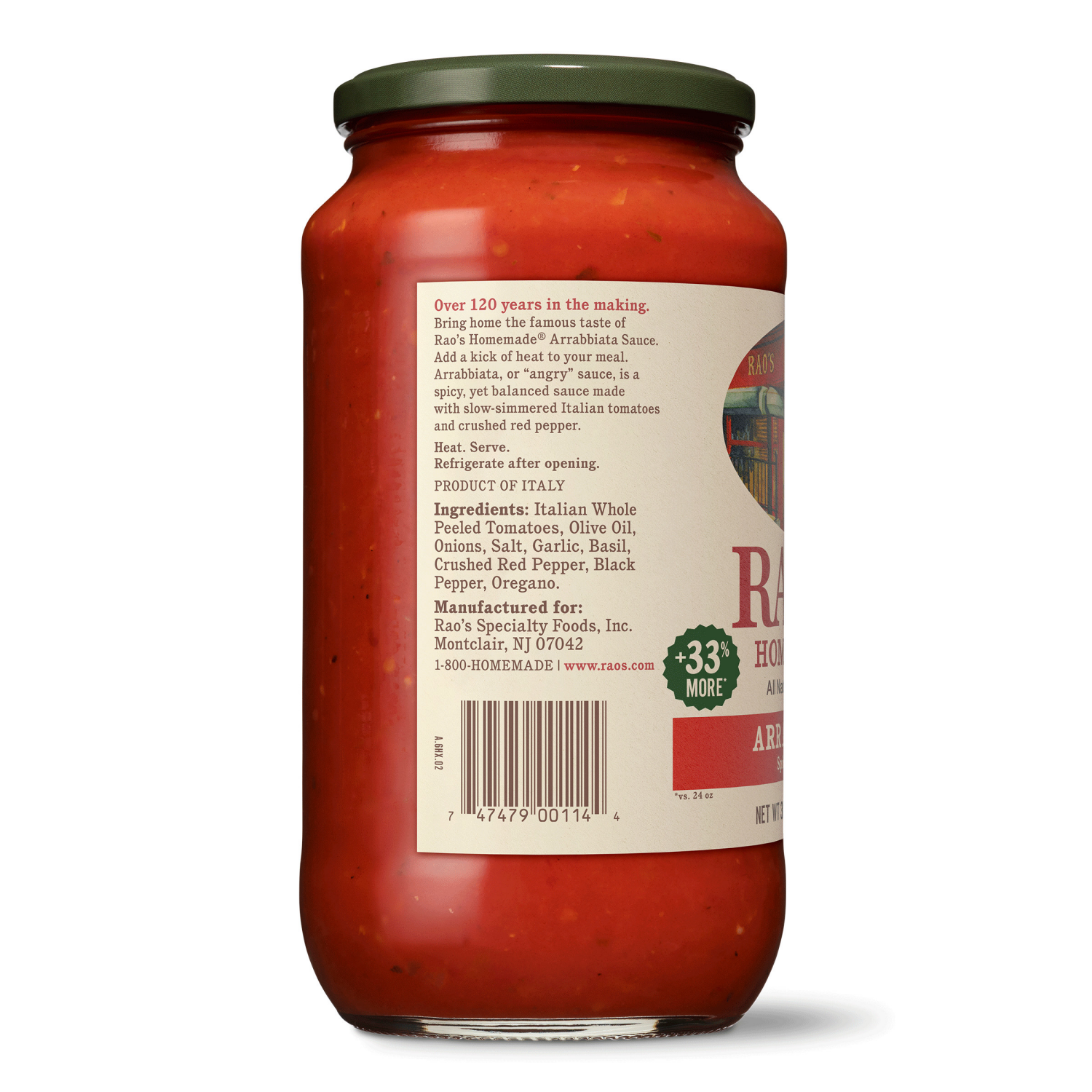 slide 4 of 8, Rao's Homemade Rao's Arrabbiata Sauce, 32 oz