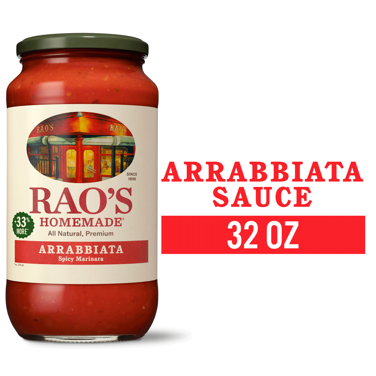 slide 1 of 8, Rao's Homemade Rao's Arrabbiata Sauce, 32 oz