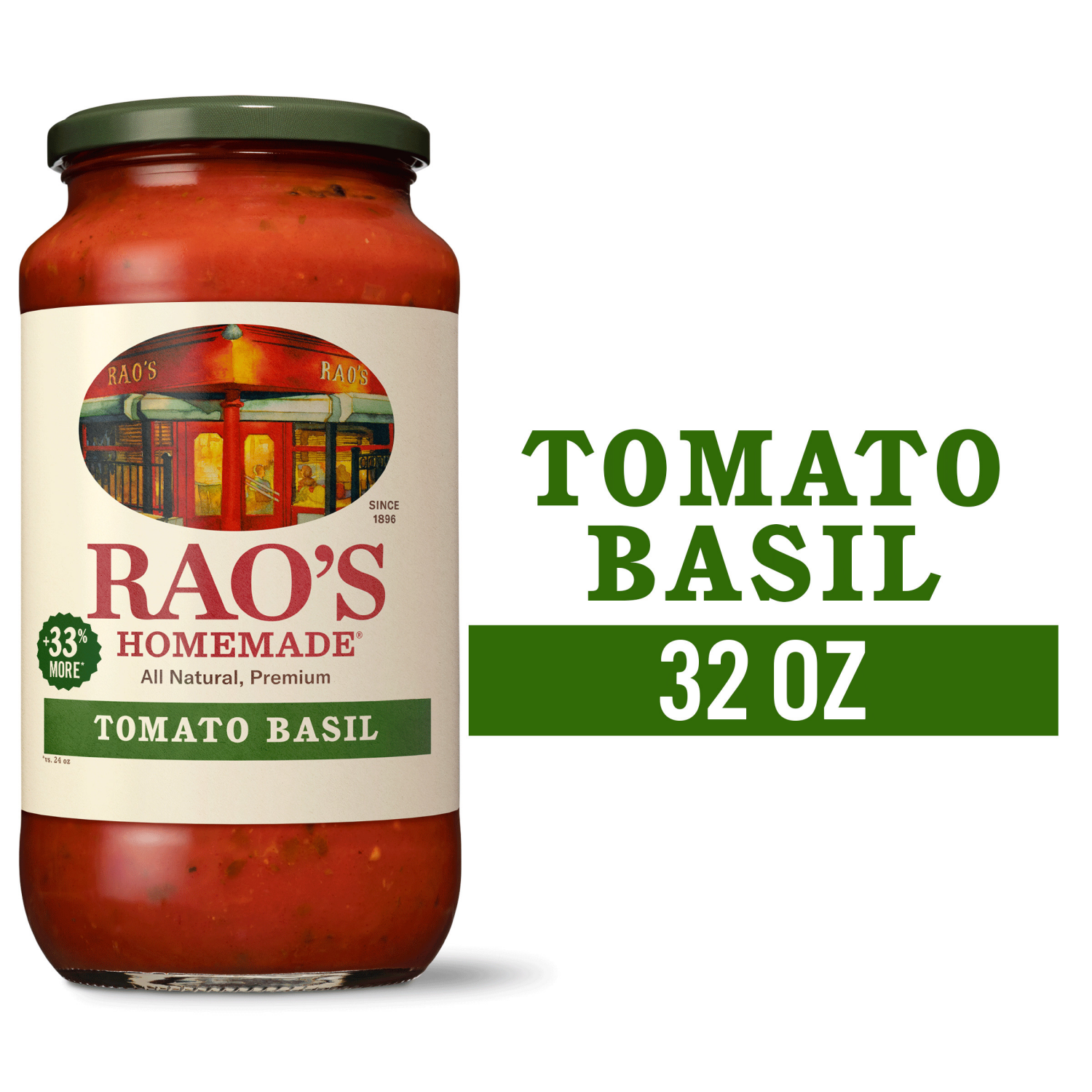 slide 1 of 8, Rao's Homemade Homemade Tomato Basil Sauce 32 oz, 32 oz
