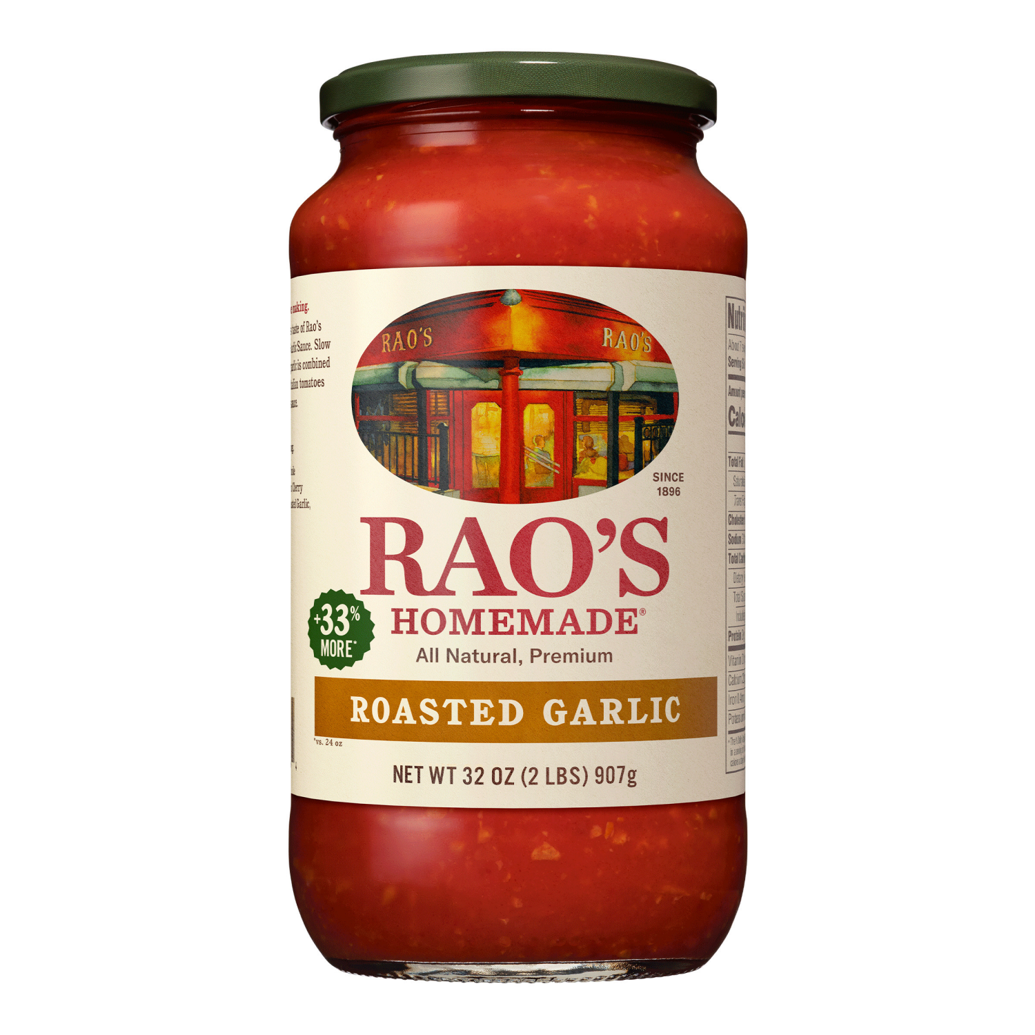 slide 2 of 7, Rao's Homemade Roasted Garlic Sauce 32 oz, 12 oz