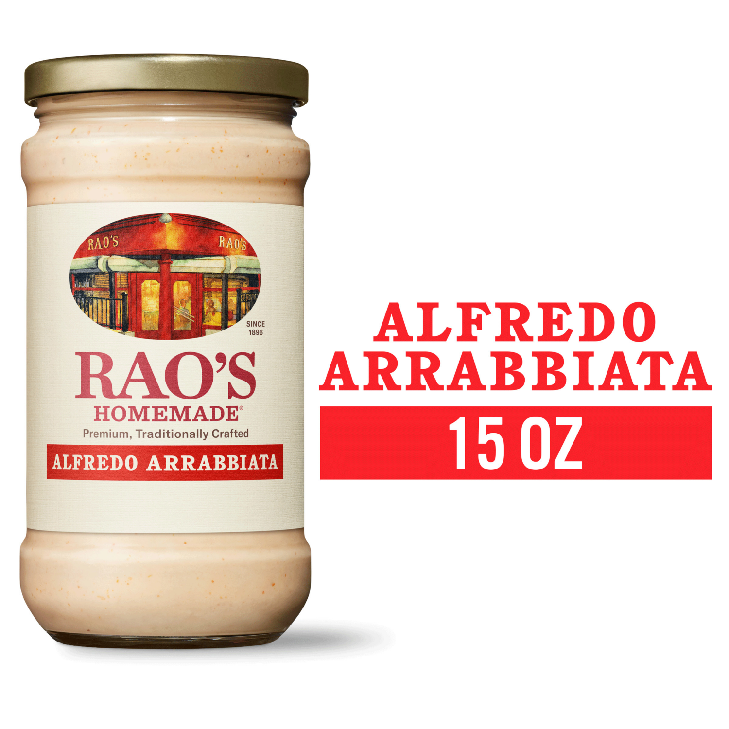 slide 1 of 8, Rao's Homemade Alfredo Arrabbiata Sauce - 15 oz, 15 oz