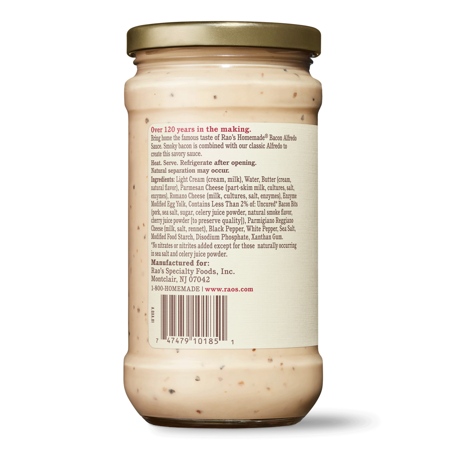 slide 4 of 8, Rao's Homemade Bacon Alfredo Sauce - 15 oz, 15 oz