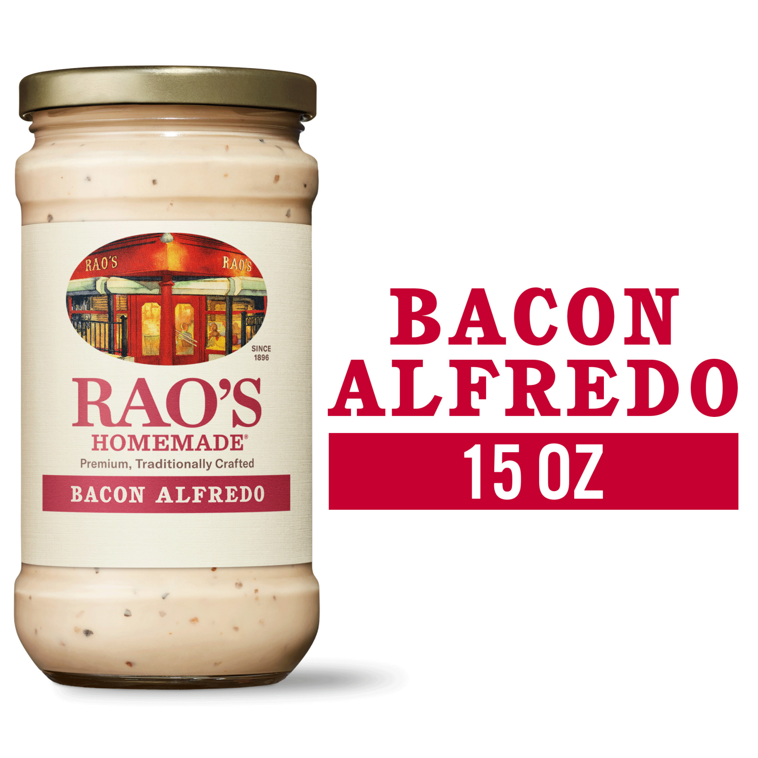 slide 1 of 8, Rao's Homemade Bacon Alfredo Sauce - 15 oz, 15 oz