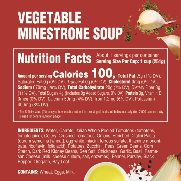 slide 8 of 21, Rao's Homemade Slow Simmered Vegetable Minestrone Soup 16 oz, 16 oz