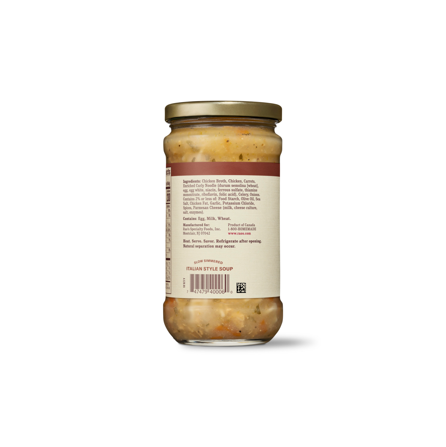 slide 2 of 6, Rao's Homemade Slow Simmered Chicken Noodle Soup 1 16 oz, 16 oz