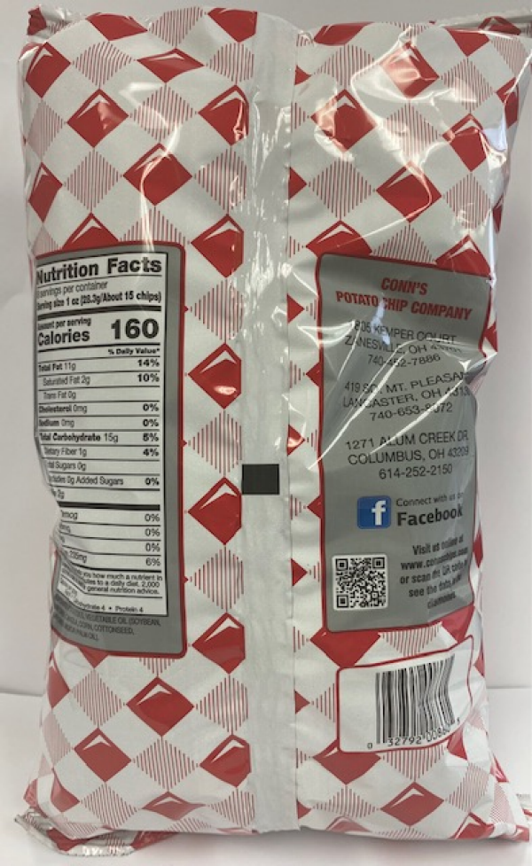 slide 7 of 16, Conn's Potato Chips No Salt, 8 oz