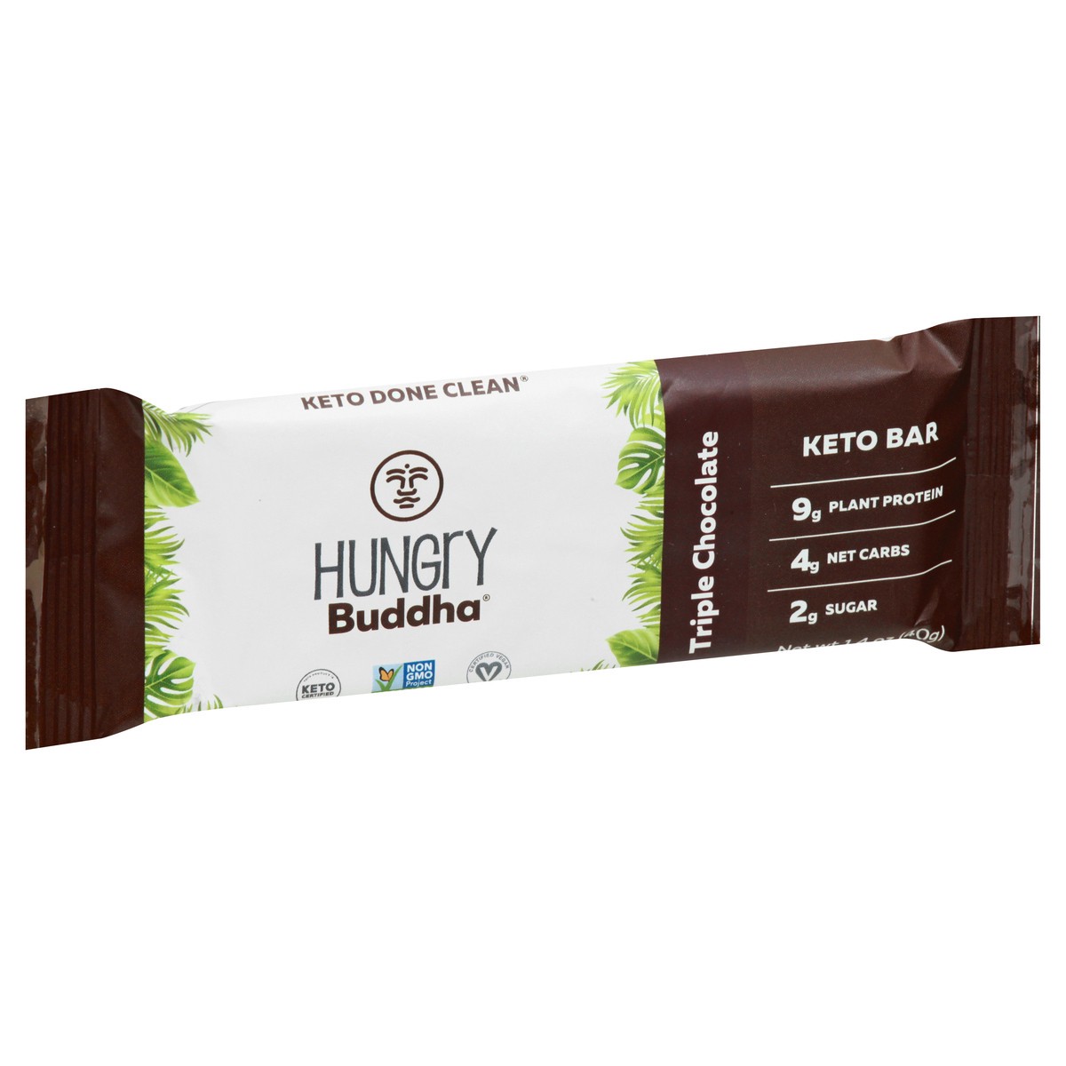 slide 7 of 13, Hungry Buddha Triple Chocolate Keto Bar 1.4 oz, 1.4 oz