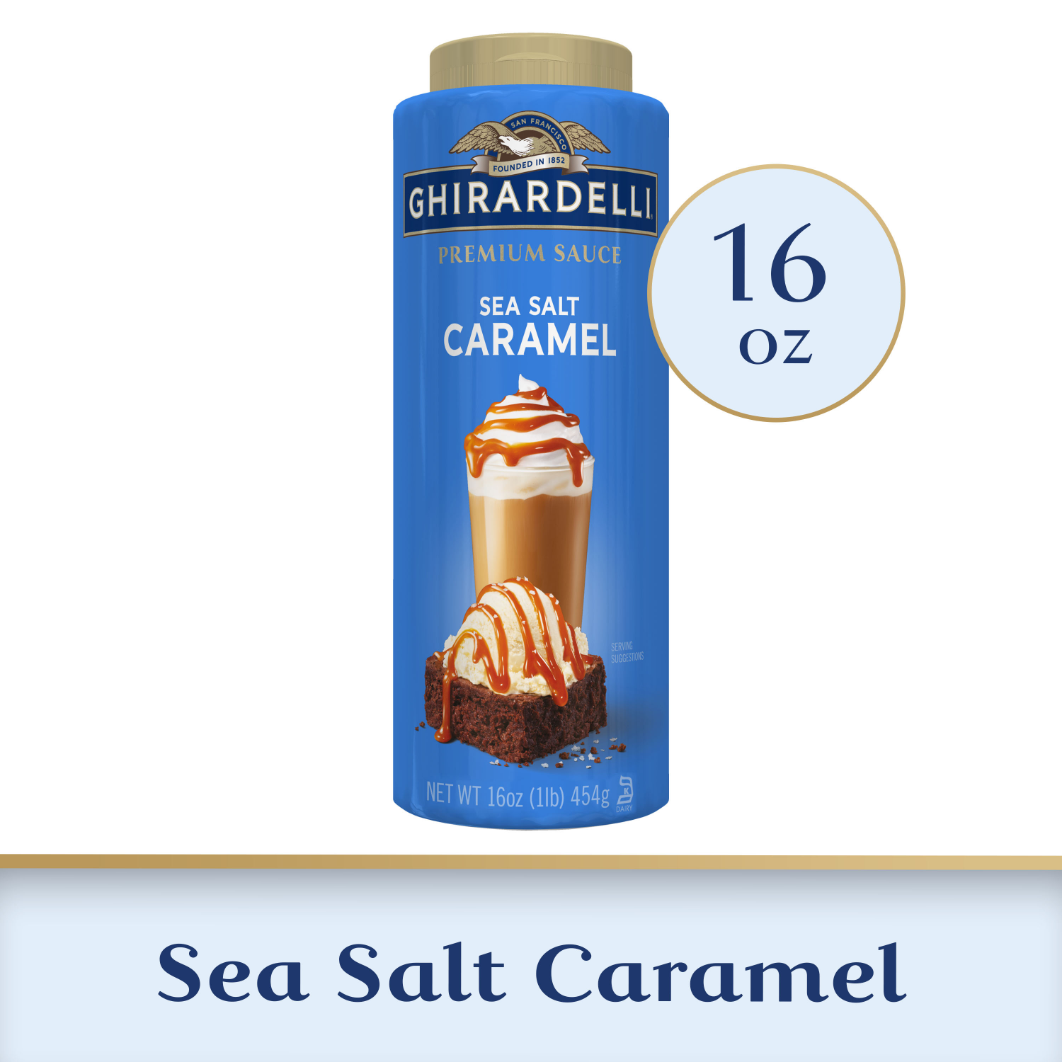 slide 1 of 4, Ghirardelli Premium Sea Salt Caramel Sauce - 16 oz, 16 oz