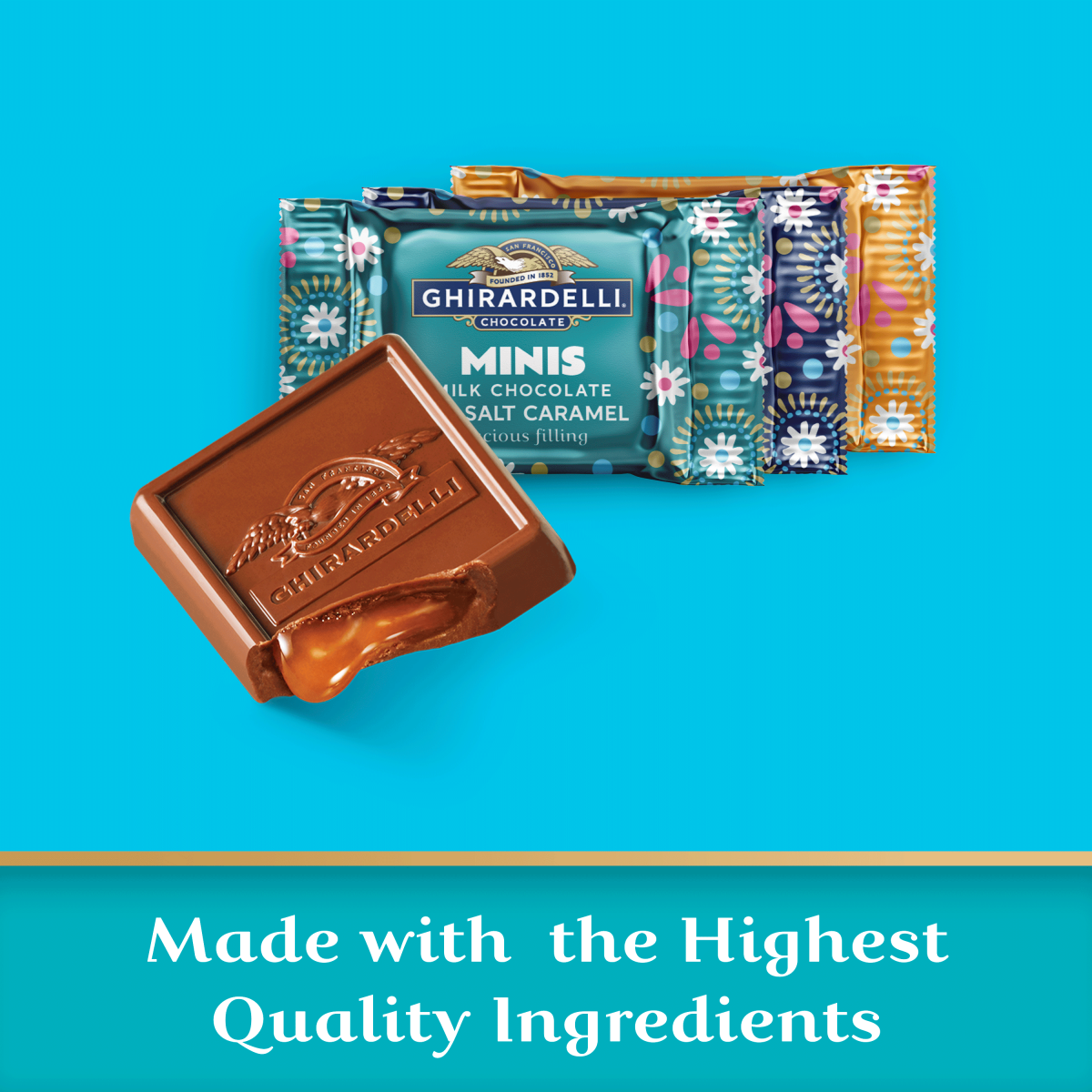 slide 6 of 6, GHIRARDELLI Minis Milk Chocolate Assortment, 12.3 oz Bag, 12.3 oz