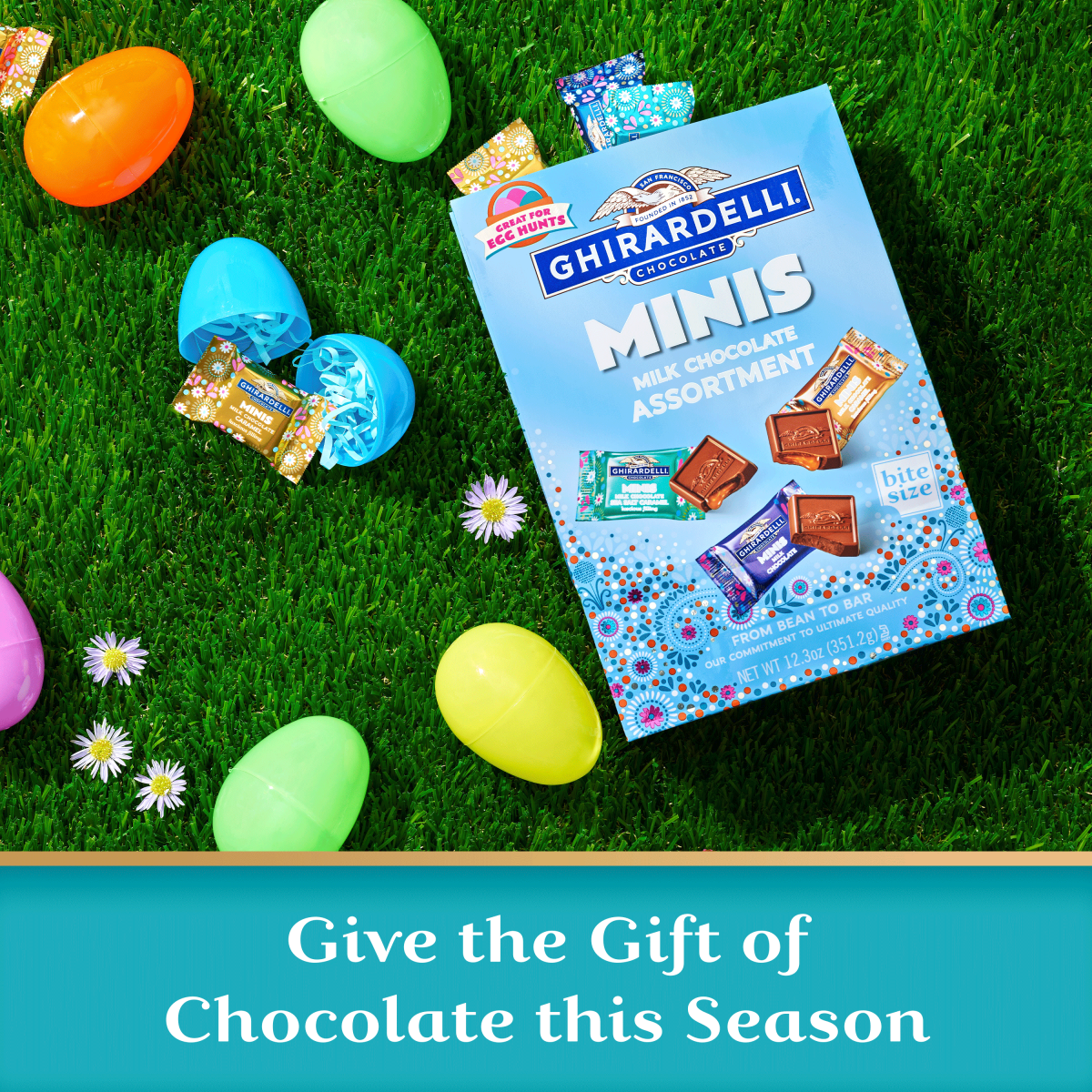 slide 4 of 6, GHIRARDELLI Minis Milk Chocolate Assortment, 12.3 oz Bag, 12.3 oz