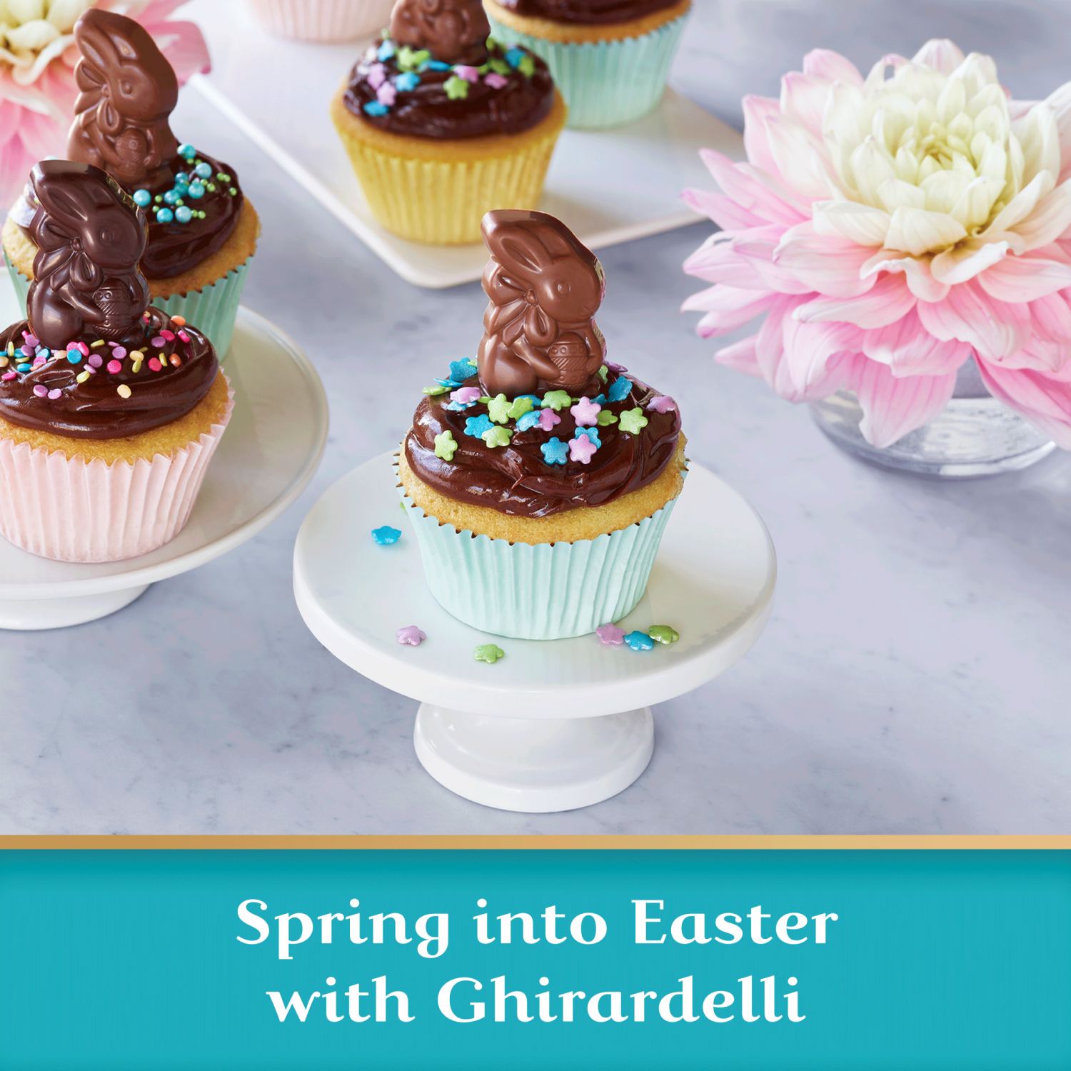 slide 6 of 6, Ghirardelli I/Oe22 Milk Carm Bunny Xs, 0.69 oz