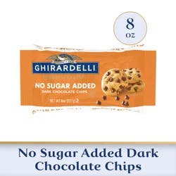 Ghirardelli No Sugar Added Dark Chocolate Chips, 8 oz