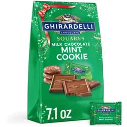 Ghirardelli Squares Milk Chocolate Mint Cookie Christmas Candy