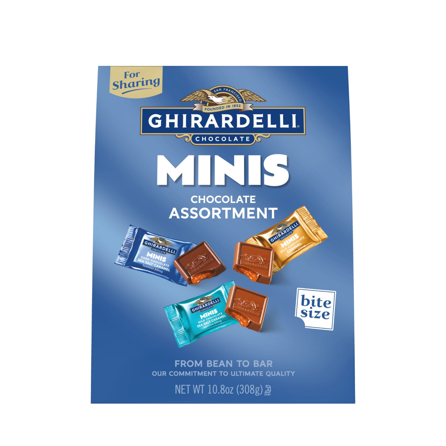 slide 1 of 1, GHIRARDELLI Minis Chocolate Assortment, 10.8 oz Bag, 10.8 oz