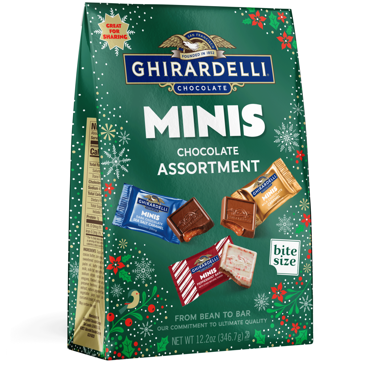 slide 1 of 1, GHIRARDELLI Holiday Minis Chocolate Assortment, 10.6 oz