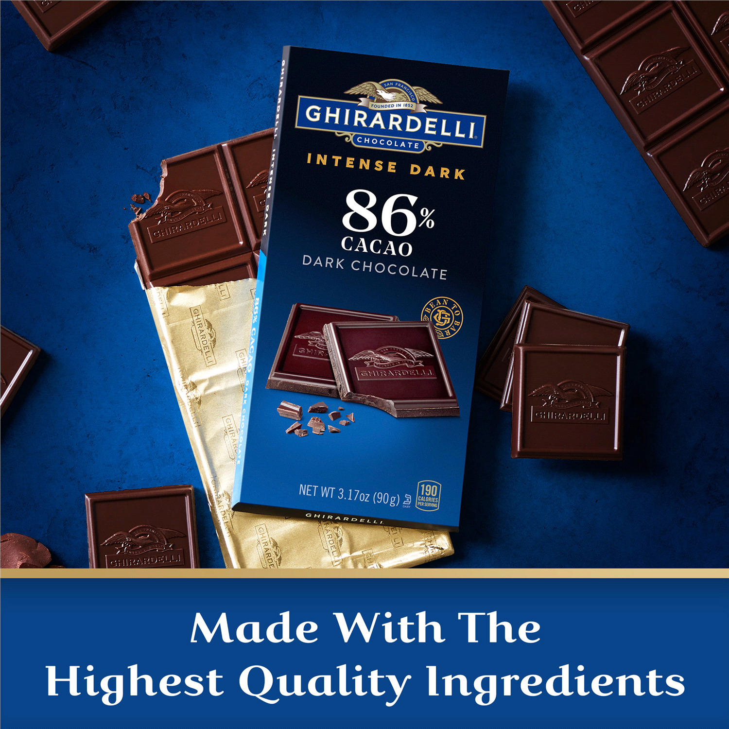 slide 3 of 4, Ghirardelli Intense Dark 86% Cacao Dark Chocolate 3.17 oz, 3.5 oz