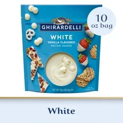 Ghirardelli White Vanilla Flavored Melting Wafers 10 oz