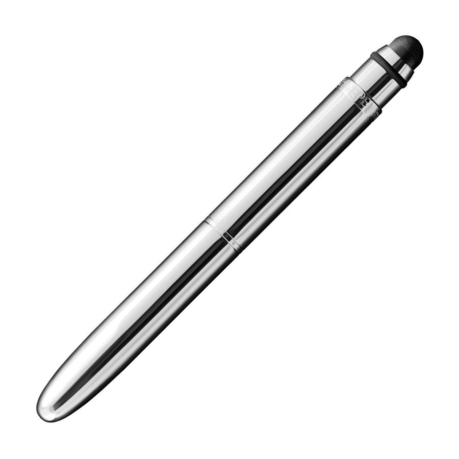 slide 2 of 6, Fisher Bullet Touch Stylus And Space Pen Combo, Bold Point, 1.0 Mm, Chrome Barrel, Black Ink, 1 ct