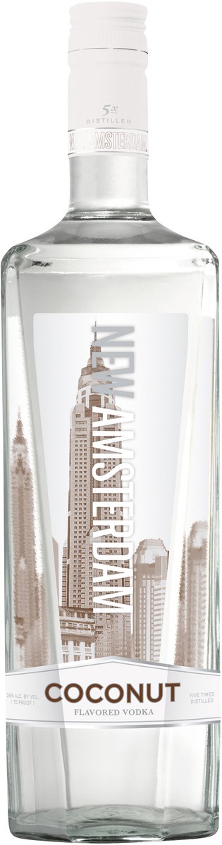 slide 2 of 2, New Amsterdam Coconut Flavored Vodka 1L, 1 liter