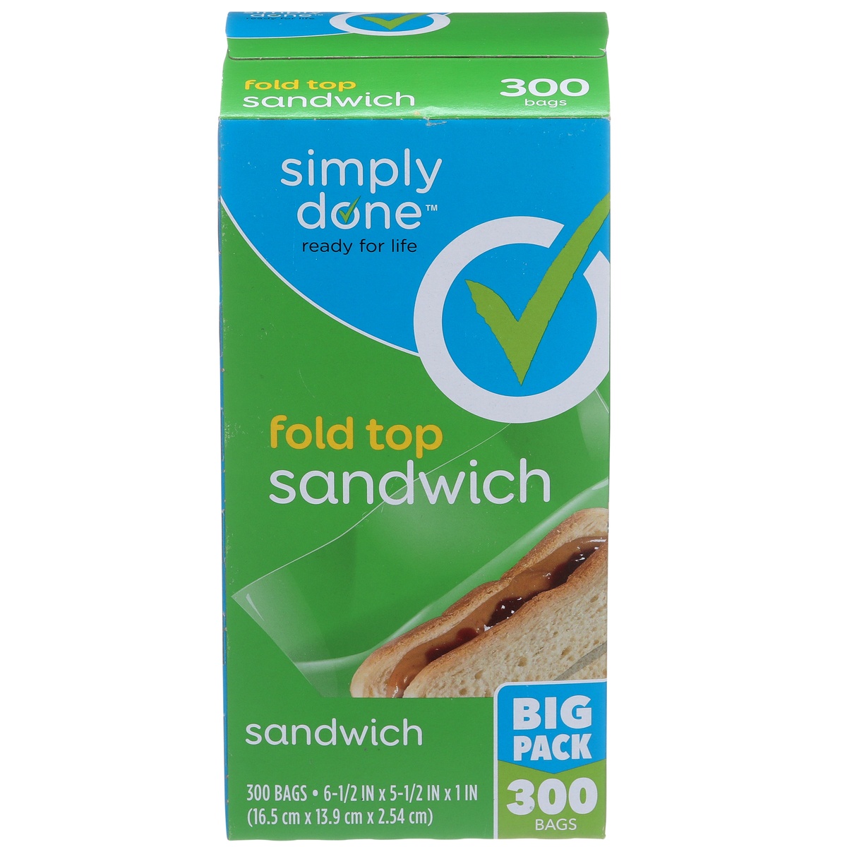 slide 1 of 1, Simply Done Sandwich Bags, 300 ct