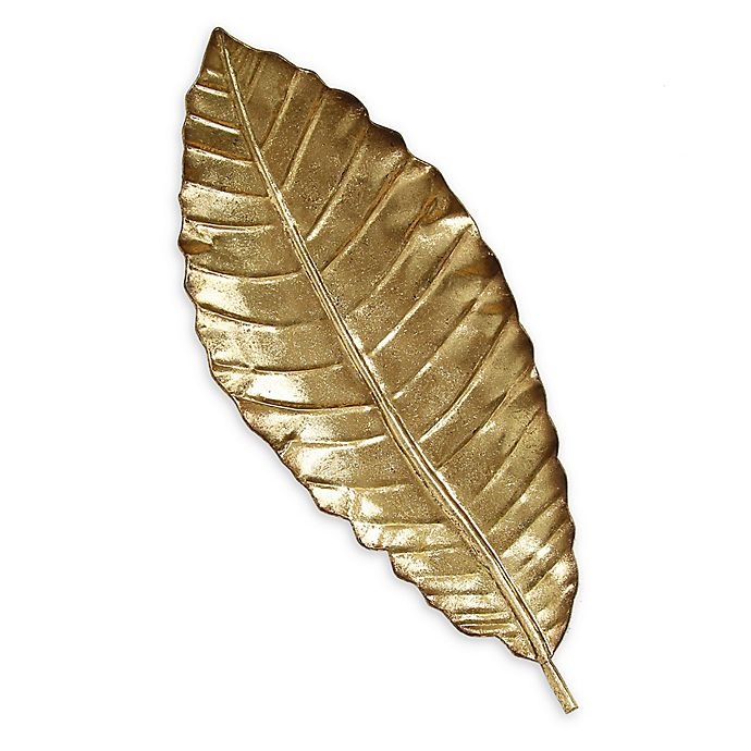 slide 1 of 1, Stratton Home Decor Elegant Leaf Wall Art - Gold, 1 ct