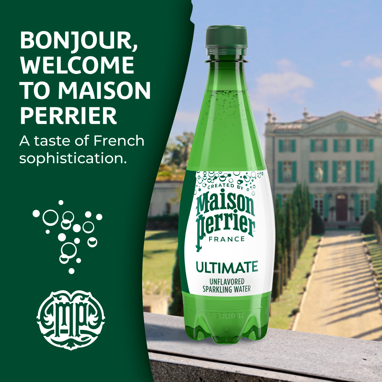 slide 6 of 8, Maison Perrier Ultimate Sparkling Water, 16.9 FL OZ Plastic Water Bottles, 12 Count, 12 ct