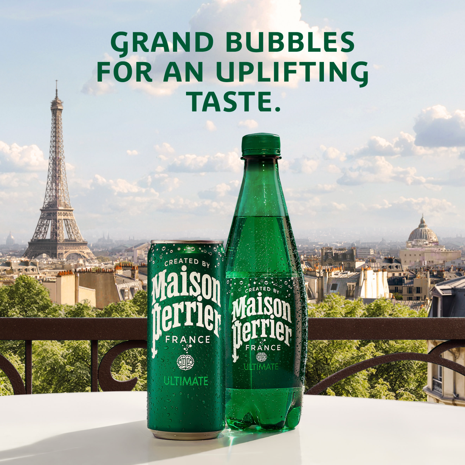 slide 6 of 8, Maison Perrier Ultimate Sparkling Water, 16.9 FL OZ Plastic Water Bottles, 12 Count, 1.58 gal