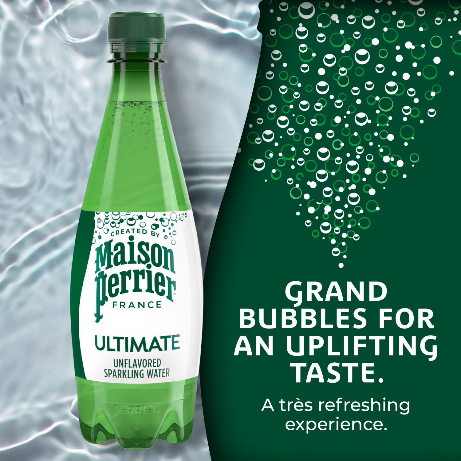 slide 7 of 8, Maison Perrier Ultimate Sparkling Water, 16.9 FL OZ Plastic Water Bottles, 12 Count, 12 ct