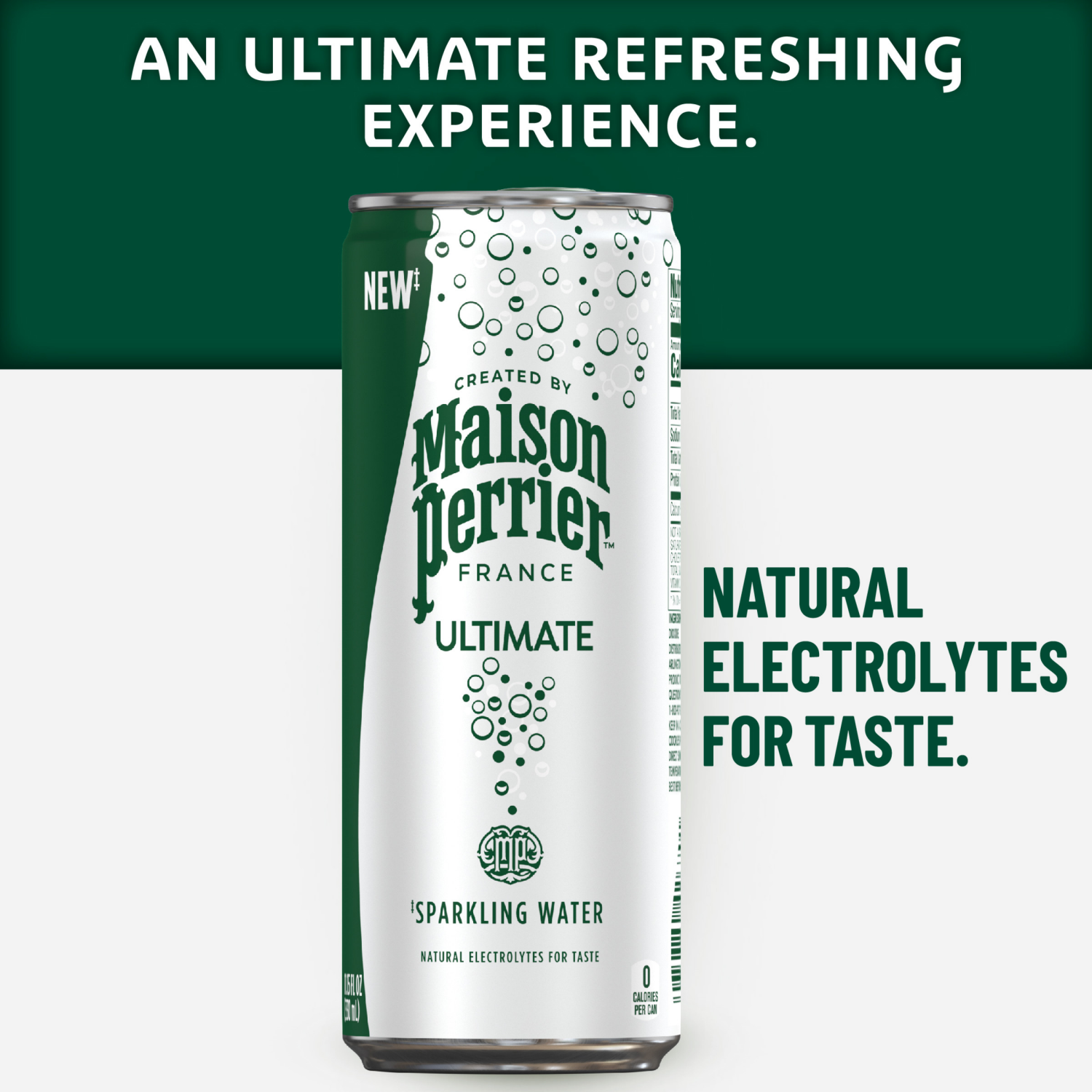 slide 4 of 5, Maison Perrier Forever Ultimate Sparkling Water, 11.15 FL OZ Cans, 8 Count 330 ml, 8 ct