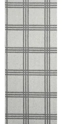Garland Pure Plaid Silver/Cinder 2x6 runner rug