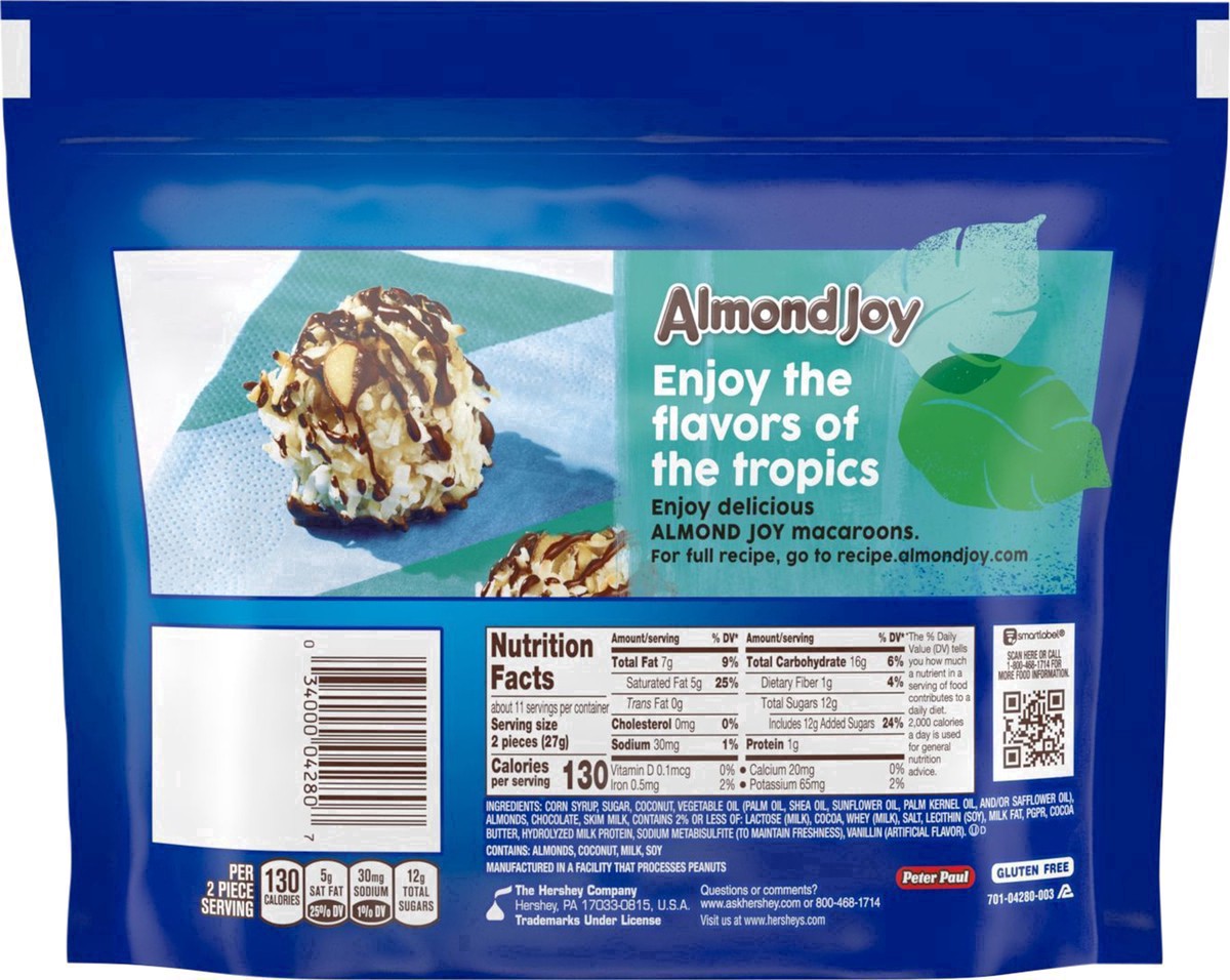 slide 33 of 34, ALMOND JOY Miniatures Coconut and Almond Chocolate Candy Share Pack, 10.2 oz, 10.2 oz