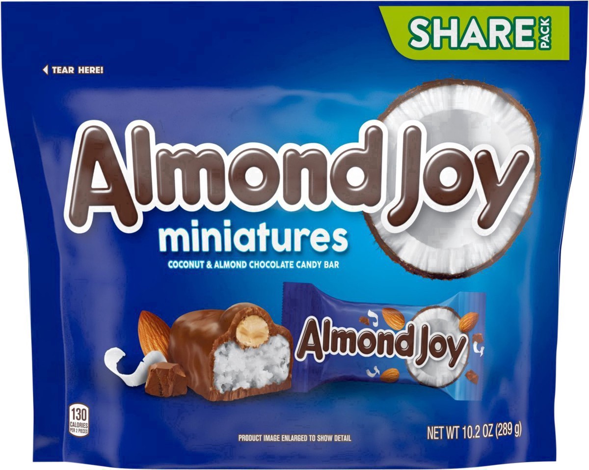 slide 26 of 34, ALMOND JOY Miniatures Coconut and Almond Chocolate Candy Share Pack, 10.2 oz, 10.2 oz