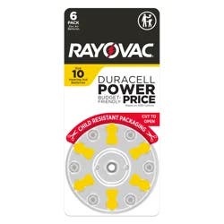 Rayovac Size 10 Hearing Aid Batteries