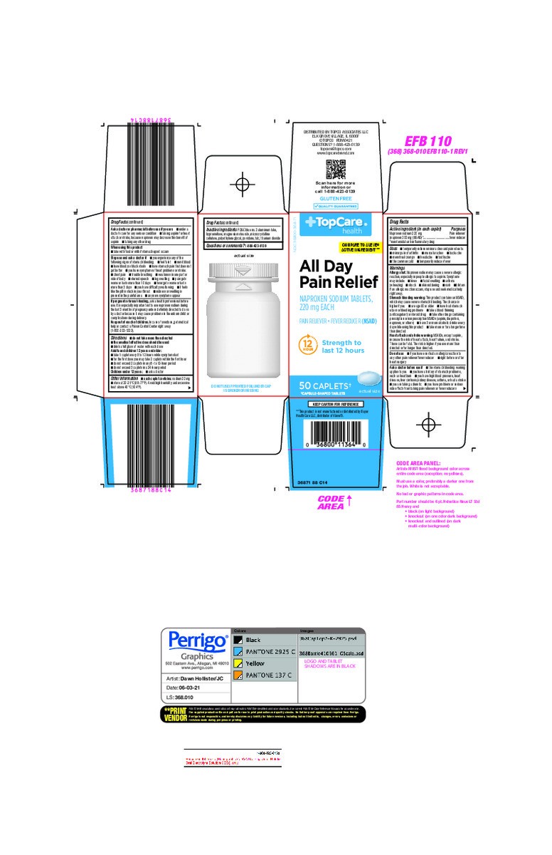 slide 14 of 16, TopCare Naproxin All Day Pain Relie, 50 ct