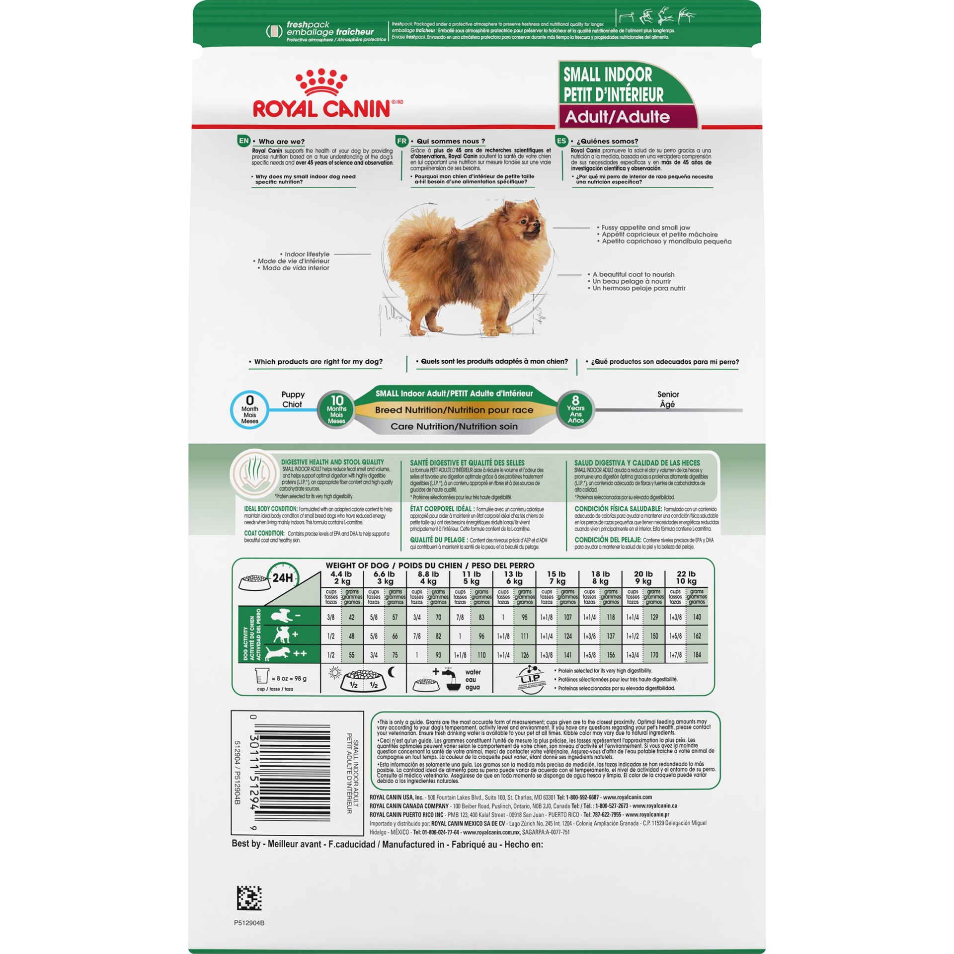 slide 6 of 9, Royal Canin Lifestyle Health Nutrition Indoor Life Small Dog Adult Dry Dog Food, 2.5 lb
