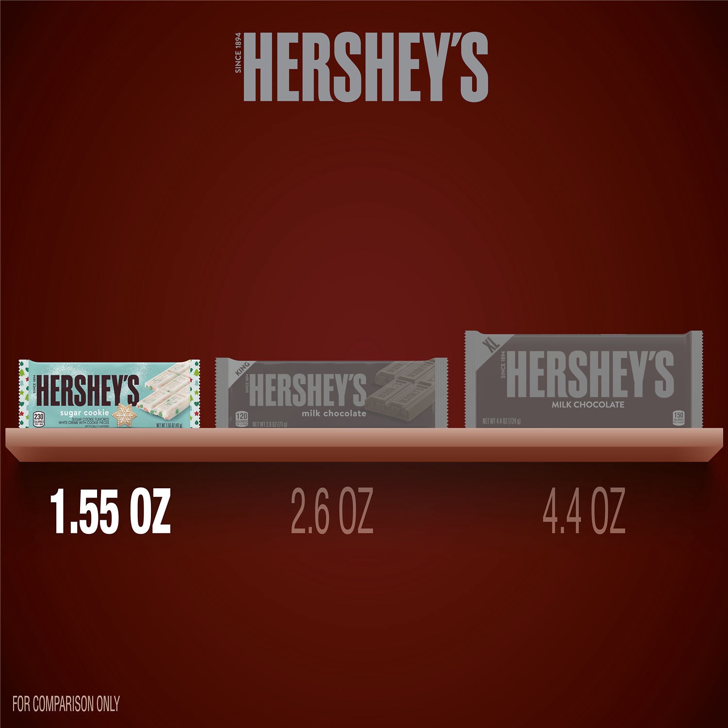 slide 7 of 9, Hershey's Sugar Cookie Bar 1.55 oz, 1.55 oz