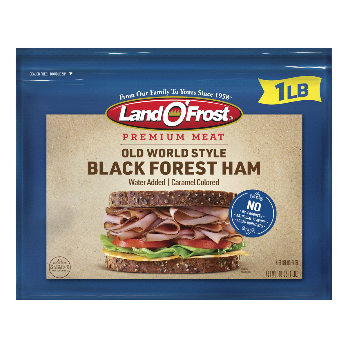 slide 1 of 6, Land O' Frost Premium Black Forest Ham, 16 oz