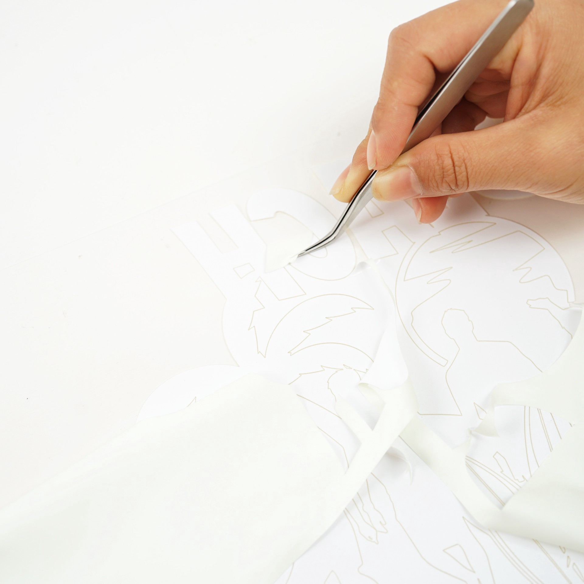 slide 3 of 4, Glow-In-The-Dark Puff Heat Transfer Vinyl By Make Market, 12 in x 24 in