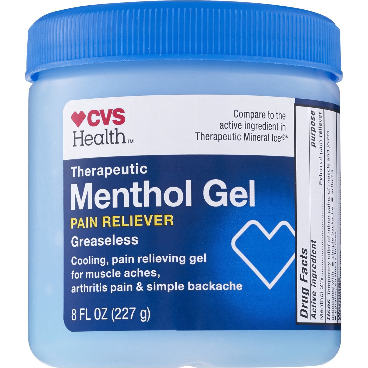 slide 1 of 1, CVS Health Cvs Therapeutic Menthol Gel, 8 oz
